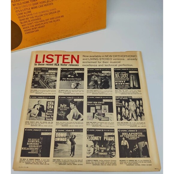 Vintage 1962 Hank Locklin Please Help Me I'm Falling RCA LPM-2291 Mono Vinyl LP - Picture 9 of 16